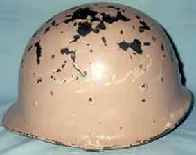 Casque irakien de la première guerre du Golfe (1991).